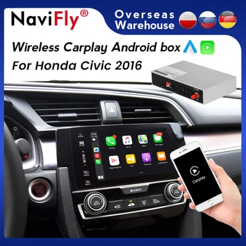 Navifly Android Samodejno Brezžično Apple CarPlay Dekoder Polje Za Honda Civic 2016 Podporo Siri Zemljevidu Google Maps Ogledalo Povezavo