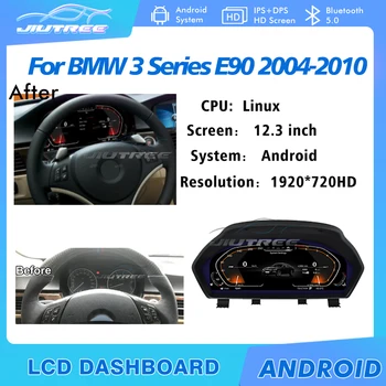 12.3 Palca Za BMW Serije 5 Serije 3 E90 E91 2004-2010 Digitalno nadzorno ploščo Plošča Virtualni Instrument Grozd Kokpitu LCD merilnik Hitrosti