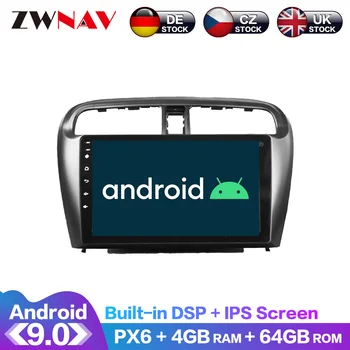 Android 9 4+64 G PX6 DSP Carplay Avto Radio, DVD Predvajalnik, GPS navigacija Za Mitsubishi mirage Attrage 2012-2016 Vodja Enote Večpredstavnostnih