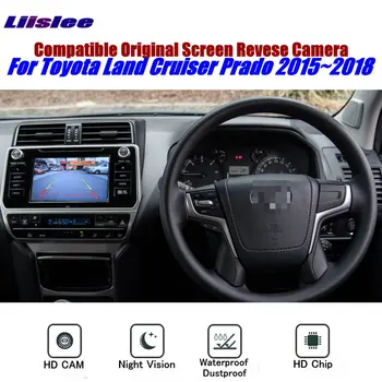 Za Toyota Land Cruiser Prado 2010-2018 Nazaj Gor (Pogled od Zadaj) Parkirni Kamere RCA HD CCD KAMERA OEM Zaslon Obračanje Slike Upgrade Kit