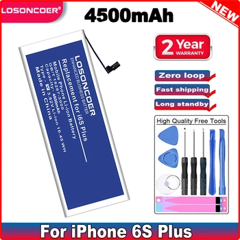 LOSONCOER 4500mAh Baterija za Polnjenje Za iphone 6S PLUS Baterija 5.5 Palčni Baterije+Brezplačna Orodja Nalepke