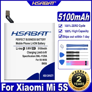 HSABAT 5100mAh BM36 baterija Za Xiaomi 5S Mi5S