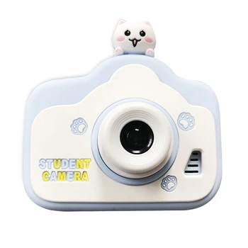Otroci otroški Kamere Mini Digitalno Kamero Z 32GB SD Kartico Za Otroke Baby Blue Darila