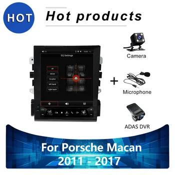 Android 11 Za Porsche Macan 2011 - 2017 Navpično Zaslon IPS Tesla Slog Avto Radio Večpredstavnostna GPS Naviga Avdio Autoradio Carplay